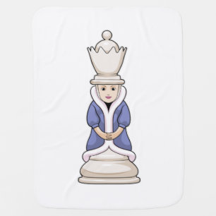 Chess piece Queen Chess Baby Blanket