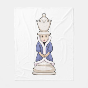 Chess piece Queen Chess Fleece Blanket