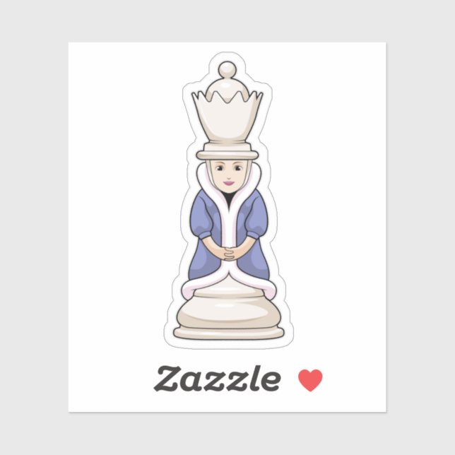 Chess piece Queen Chess Sticker (Sheet)