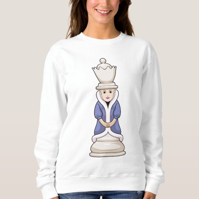 Chess piece Queen Chess Sweatshirt (Front)