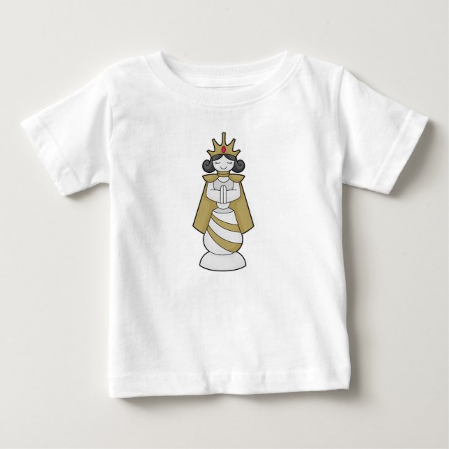 Chess piece Queen Crown Chess Baby T-Shirt (Front)