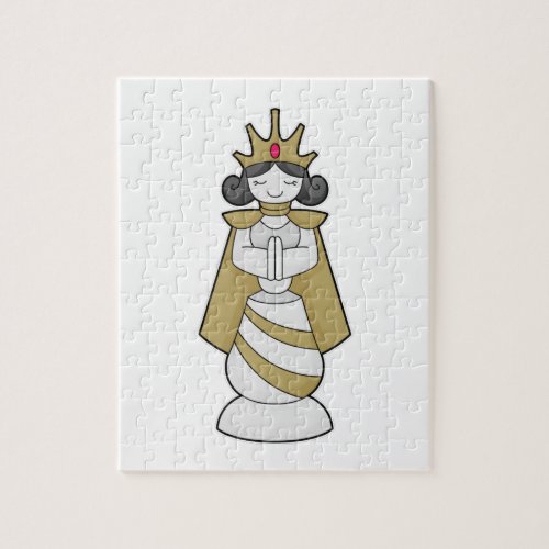 Chess piece Queen Crown Chess Jigsaw Puzzle