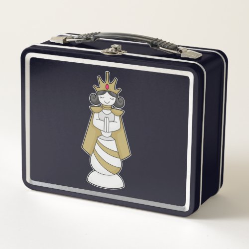 Chess piece Queen Crown Chess Metal Lunch Box