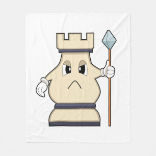 Chess piece Rook at Chess.PNG Fleece Blanket