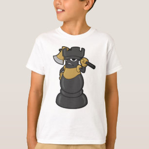 Chess piece Rook at Chess with Ax T-Shirt
