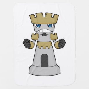 Chess piece Rook Chess Baby Blanket