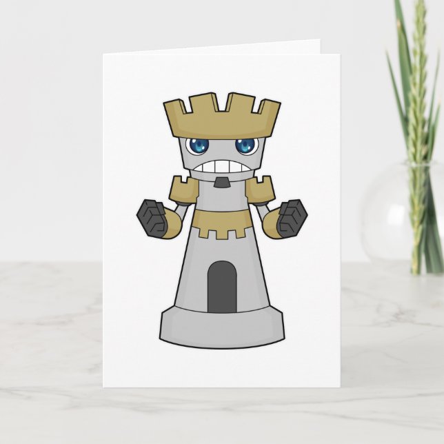 Chess piece Rook Chess Card (Front)