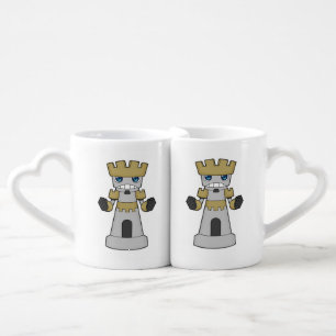 Chess piece Rook Chess Coffee Mug Set