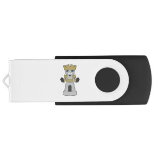 Chess piece Rook Chess Flash Drive