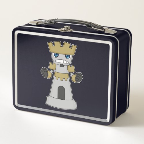 Chess piece Rook Chess Metal Lunch Box