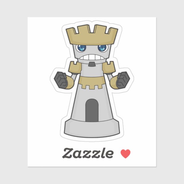 Chess piece Rook Chess Sticker (Sheet)