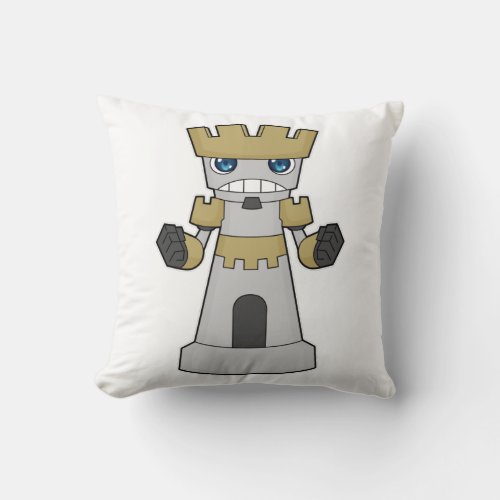 Chess piece Rook Chess Throw Pillow