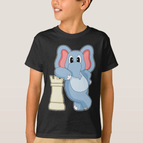 Chess piece Rook Elephant Chess T_Shirt