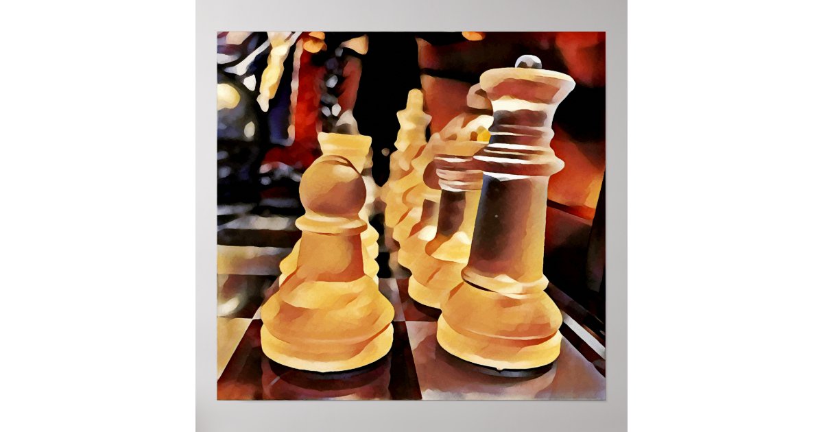 Chess Pieces - NEW art games POSTER