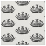 Chess Pieces Crown Black Fabric