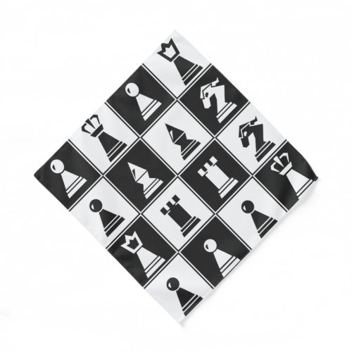 Chess Pieces Design Bandana