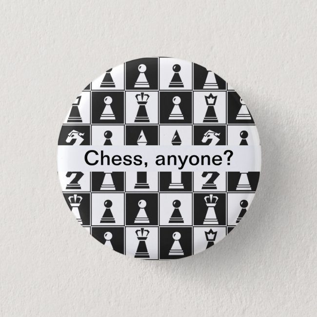 Chess Pieces Design Button