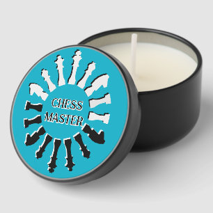 Chess Pieces Design Mini Candle Favors