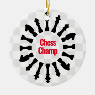 Chess Pieces Design Ornament
