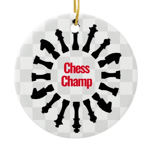 Chess Pieces Design Ornament