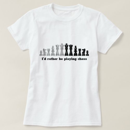 Chess Pieces Design T_Shirt