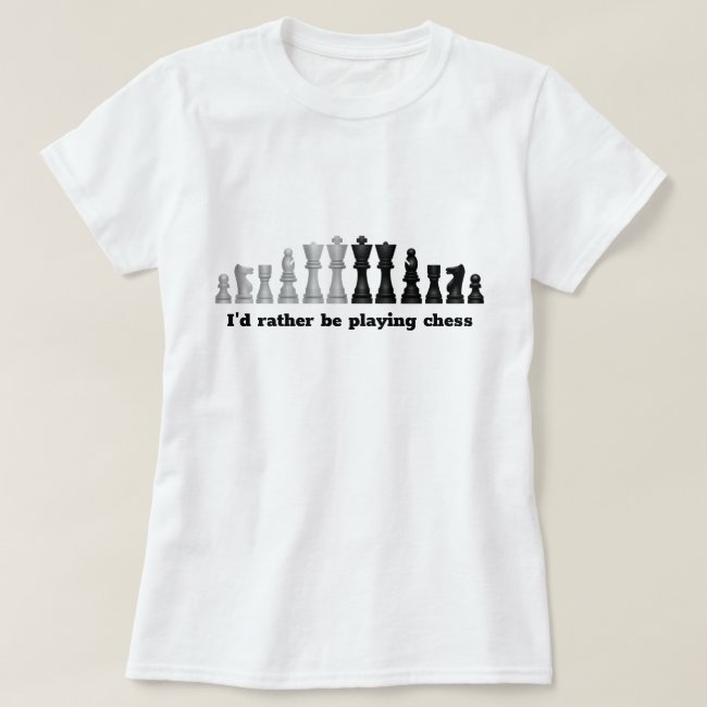 Chess Pieces Design T-Shirt