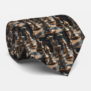 Chess Pieces Game of Chess  Neck Tie