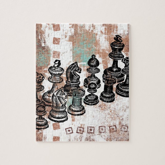 Chess Pieces Jigsaw Puzzle (Vertical)