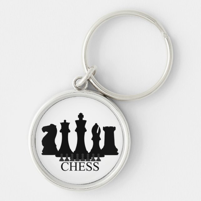 Chess Pieces Key Chain (Front)