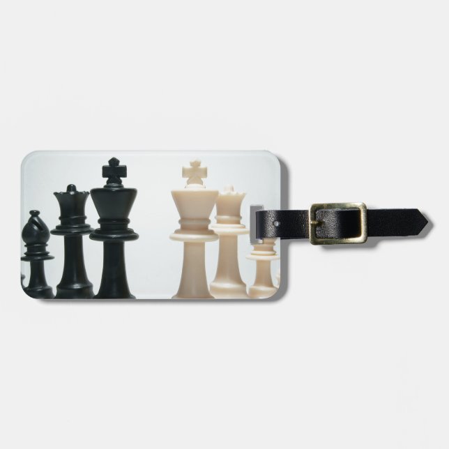 Chess Pieces Luggage Tag (Front Horizontal)