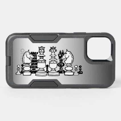 Chess Pieces OtterBox Silver iPhone 12 Case