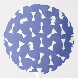 Chess Pieces Pattern - Seamless - Chess Gamers Balloon