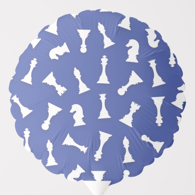 Chess Pieces Pattern - Seamless - Chess Gamers Balloon (Front)