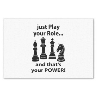 Chess Pieces Player Birthday Tissue Paper