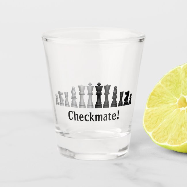 Chess Pieces Shot Glass