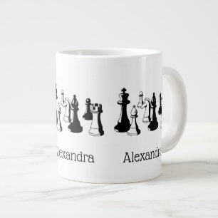 Chess Pieces Vintage Art #2 Giant Coffee Mug