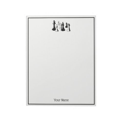 Chess Pieces Vintage Art 2 Notepad