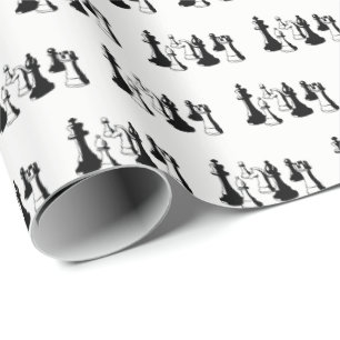 Chess Pieces Vintage Art #2 Wrapping Paper