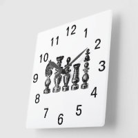 One Piece Square Wall Clock