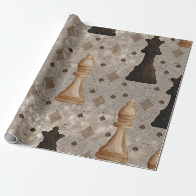 Chess Pieces Wrapping Paper