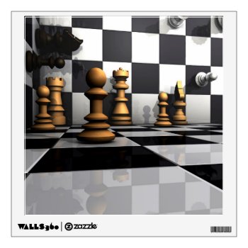Chess Play King Wall Sticker by Wonderful12345 at Zazzle