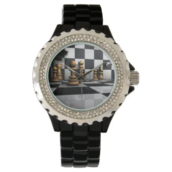 Chess Play King Watch by Wonderful12345 at Zazzle