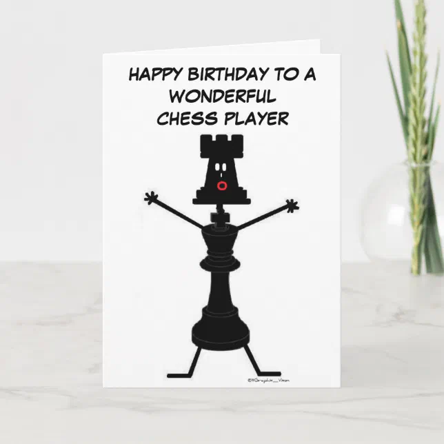 Chess Player Birthday Card Zazzle