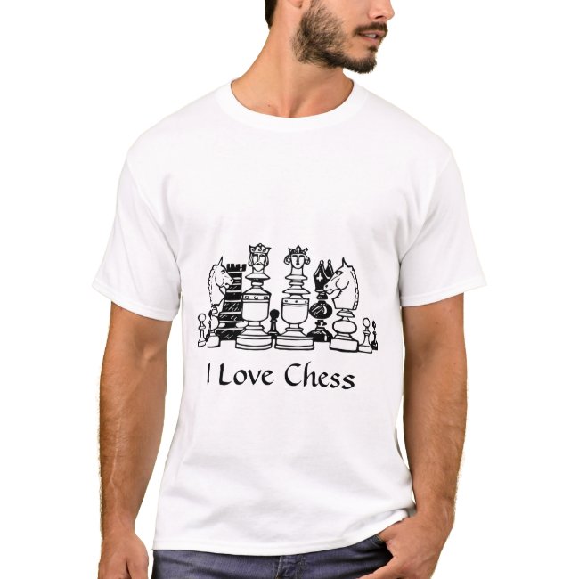Chess Player Black and White Shirt