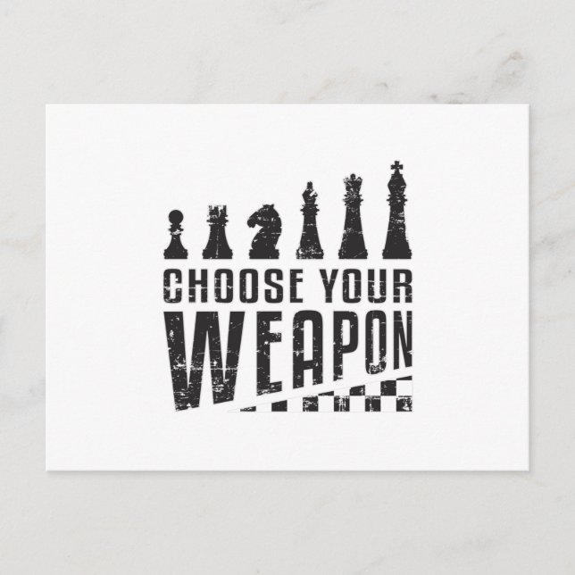 Chess Player Chess Board Checkmate Board Game Gift Postcard (Front)