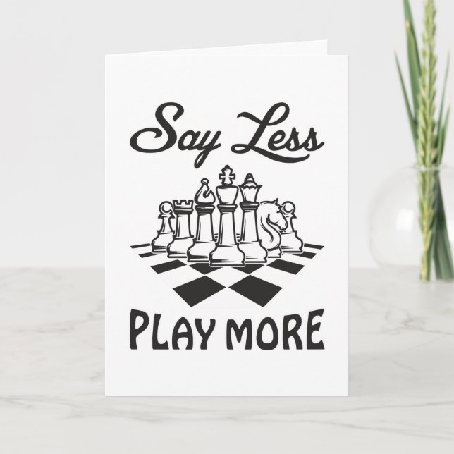 Chess Player Chess Board Checkmate Board Gift Idea Card (Front)