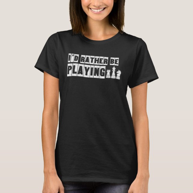 Chess Player Chess Club Club I Love Chess T-Shirt (Front)