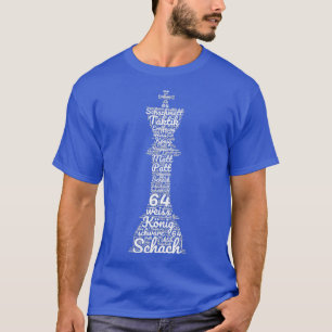 Chess Player Chess Figure King Word Cloud T-Shirt