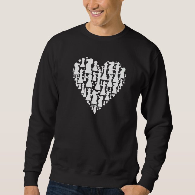 Chess player Chess Master Chess Heart Chess Sweatshirt (Front)