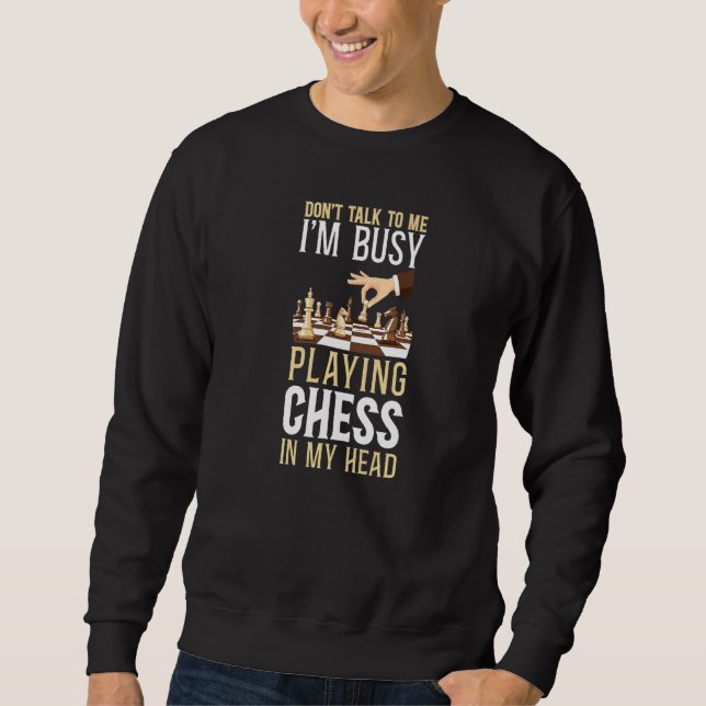 Chess Player Chess Piece Vintage Sweatshirt (Front)